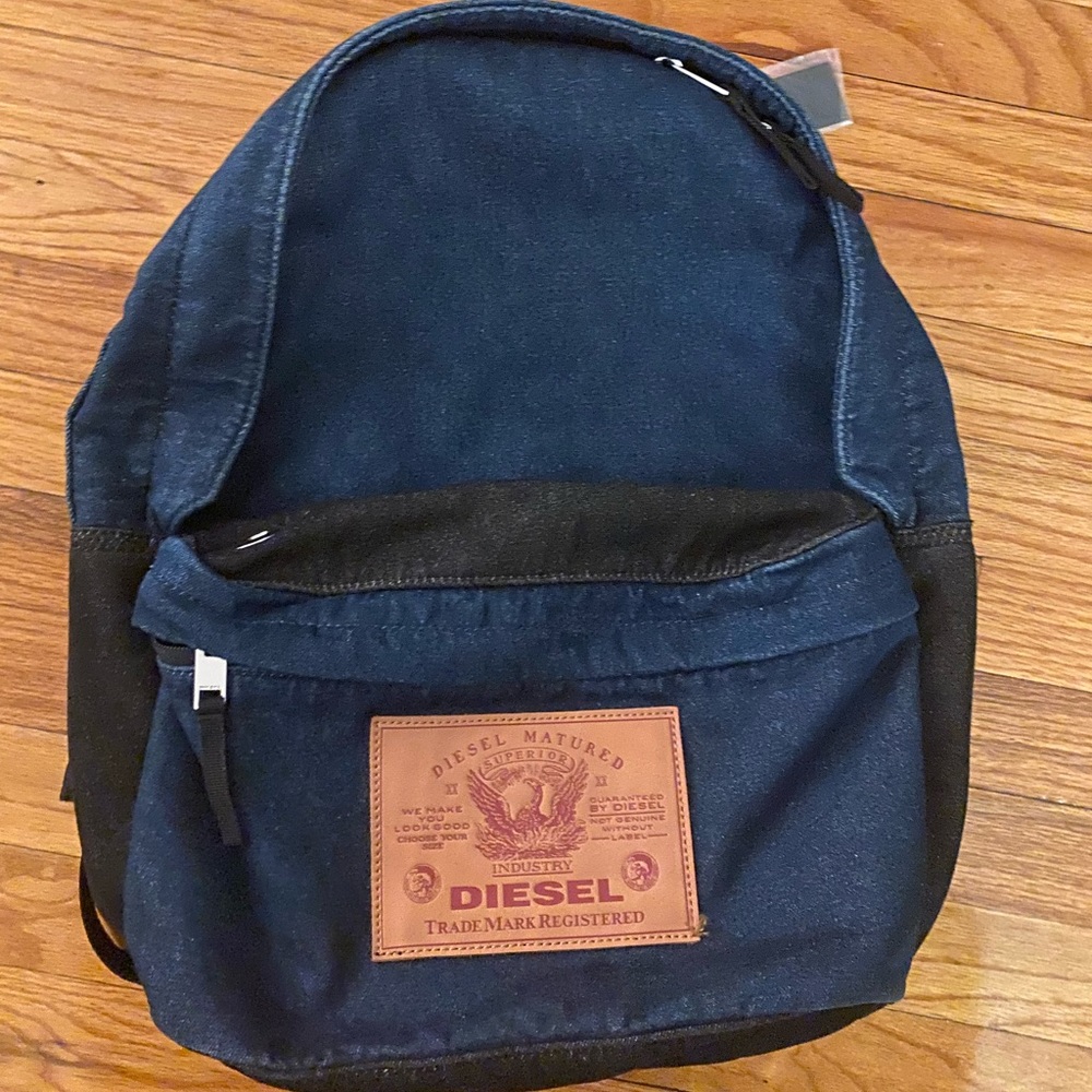 Diesel denim backpack